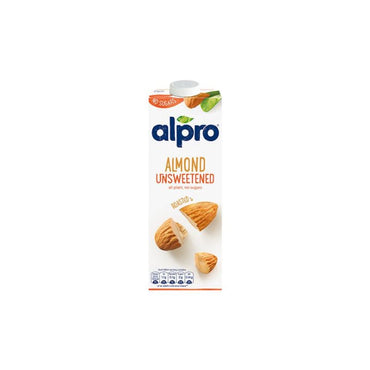 Alpro almond unsweetened milk at zucchini